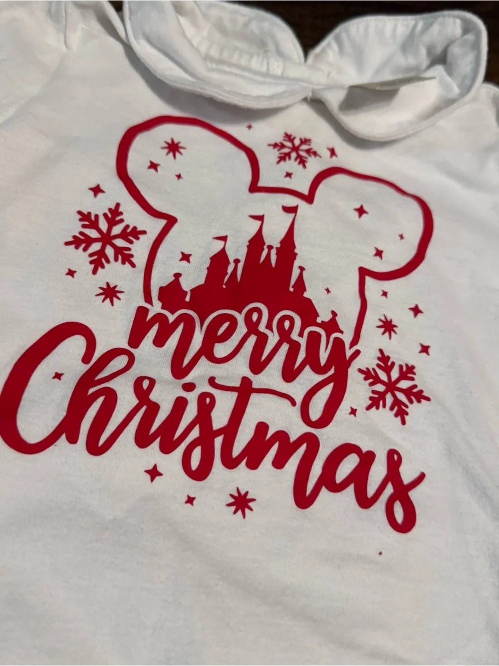 Baby girl Disney Christmas onesie